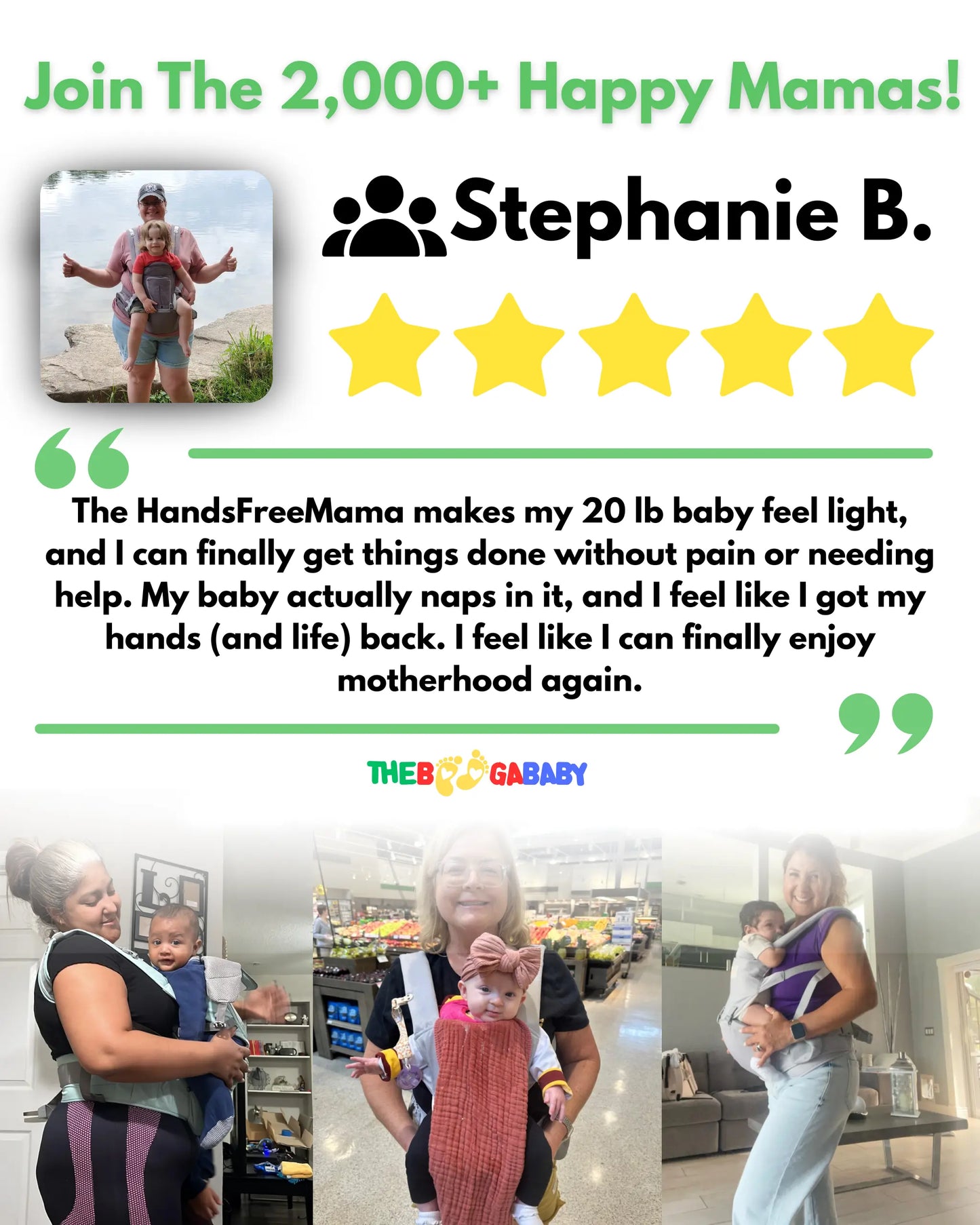 HandsFreeMama™ Baby Carrier