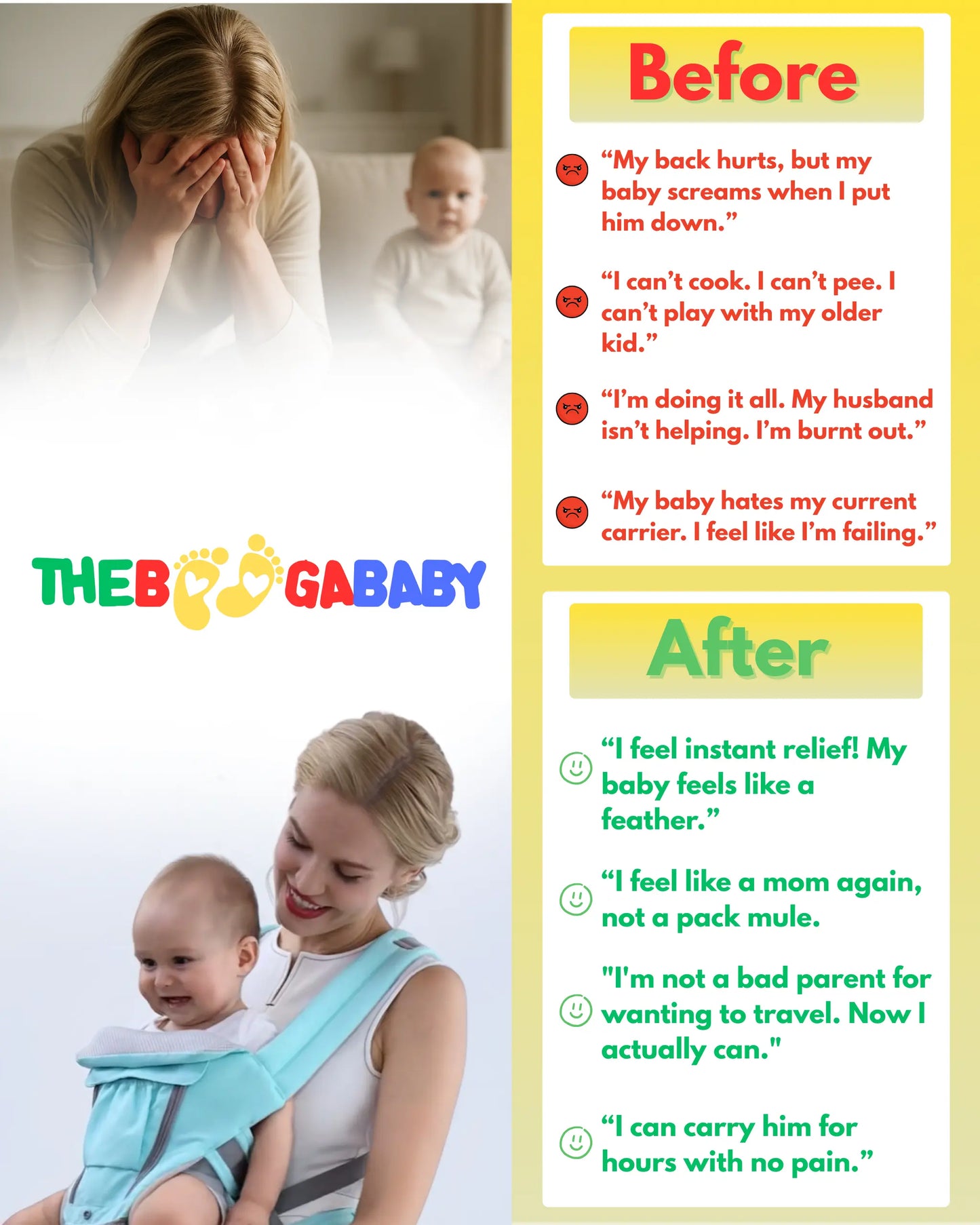 HandsFreeMama™ Baby Carrier