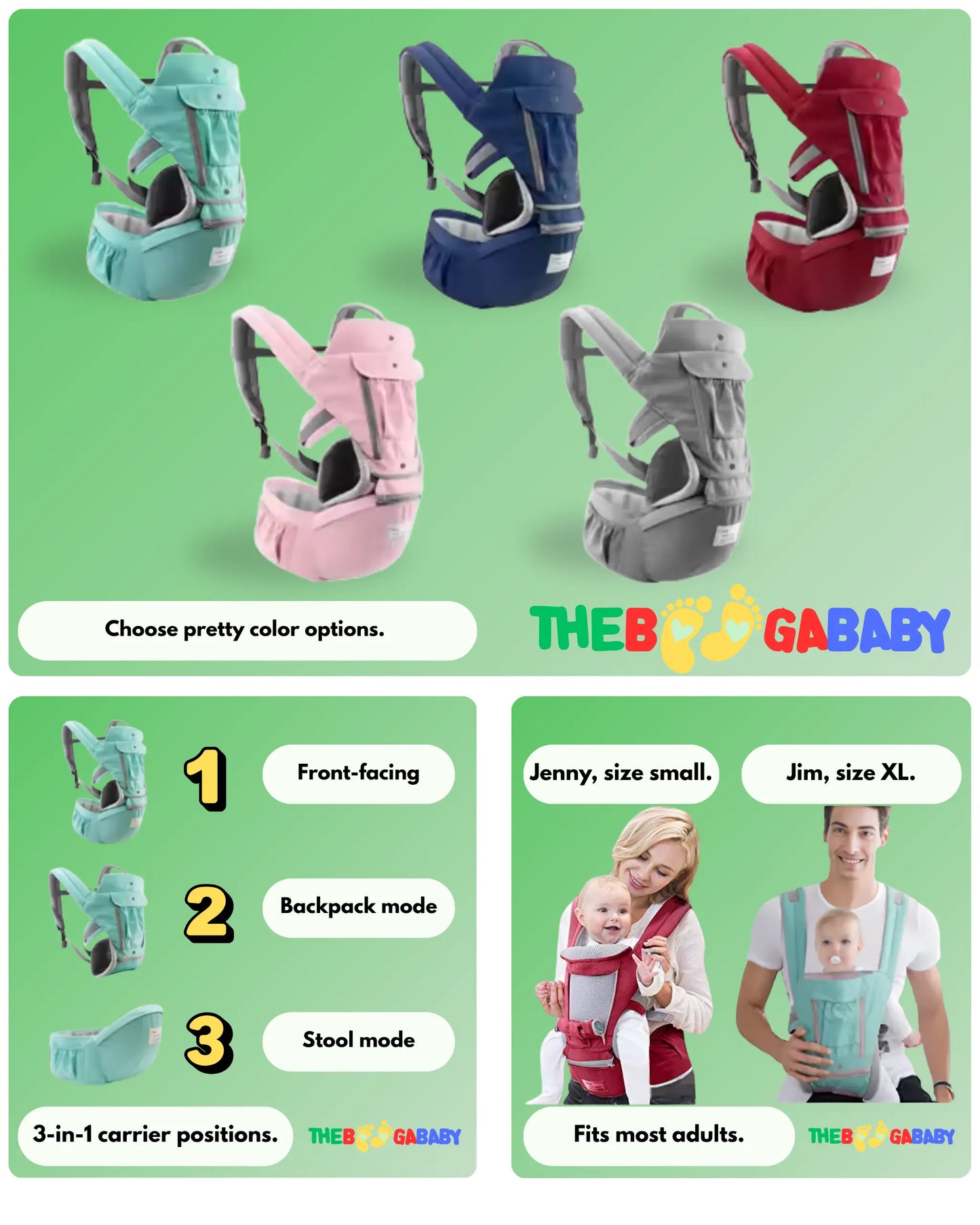 HandsFreeMama™ Baby Carrier